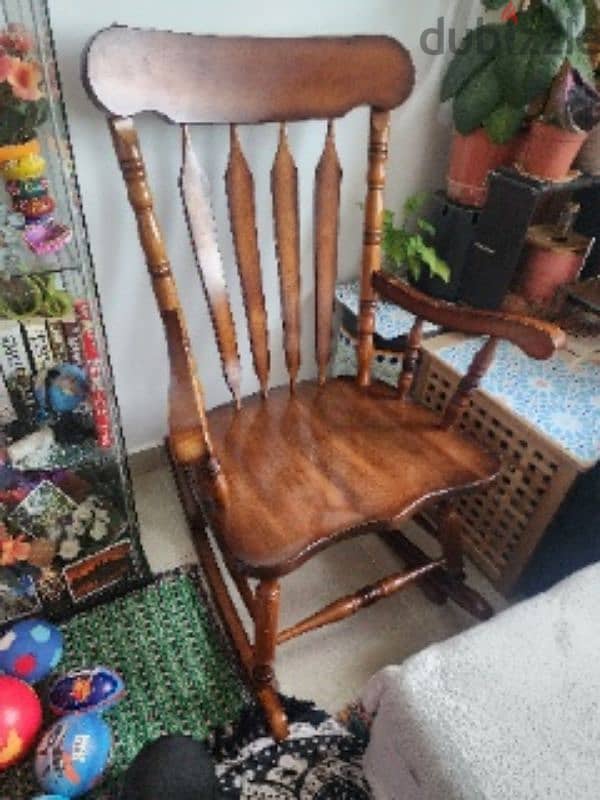 Solid wood rocking chair 1