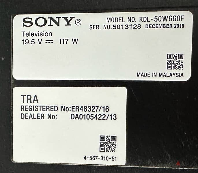 SONY KDL 50W660F 2