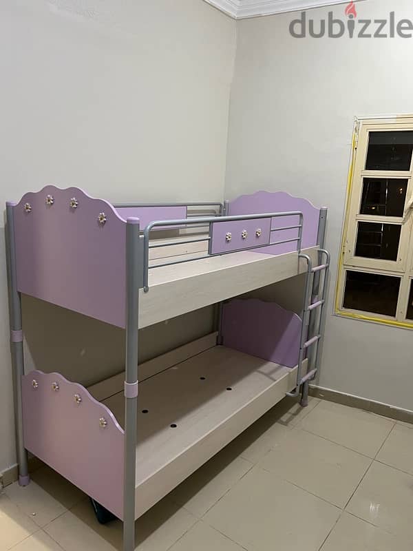 bunk bed celik used like new 40 kd 1