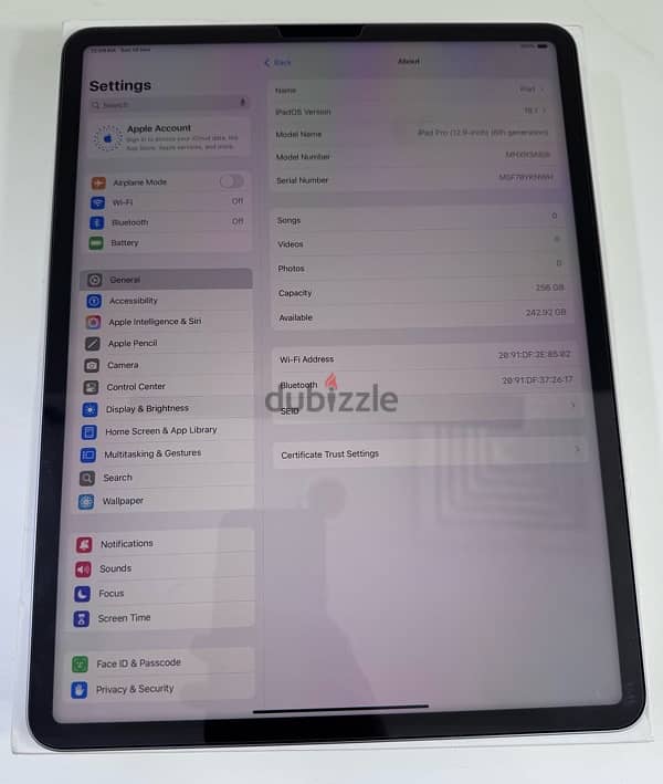 Apple iPad Pro 12.9” M2 256 GB Wifi Space Grey Used ! 6