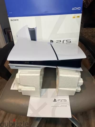 New! Sony PS5 Slim Digital Edition 1TB Video Game Console - White