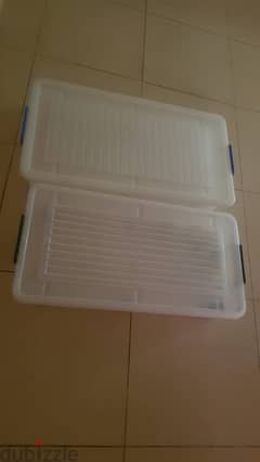 Plastic Boxes with lid, L 77,W 31, H 16cm 0