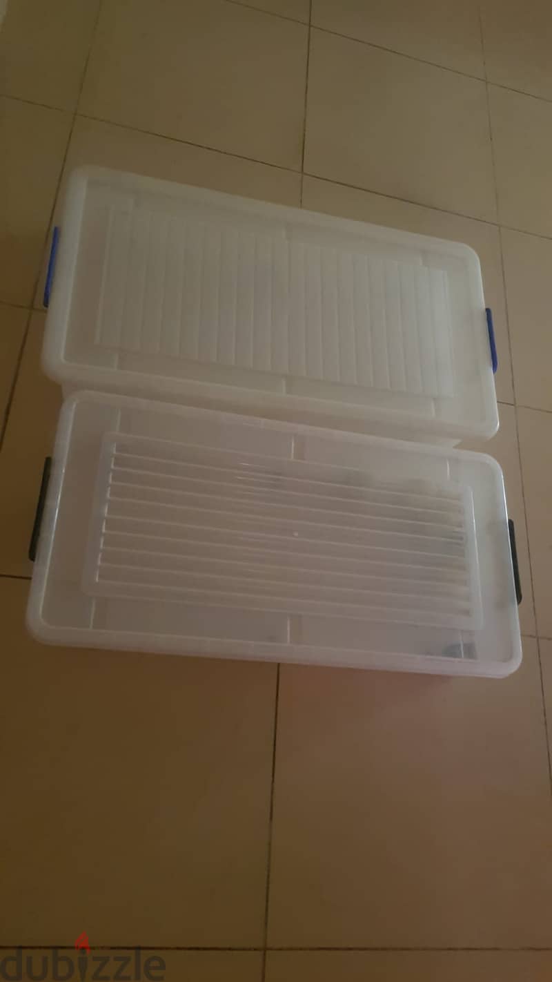 Plastic Boxes with lid, L 77,W 31, H 16cm 0