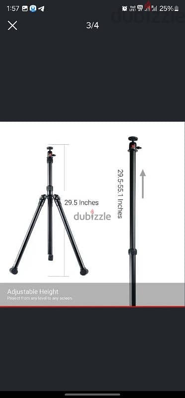 different tripod 18