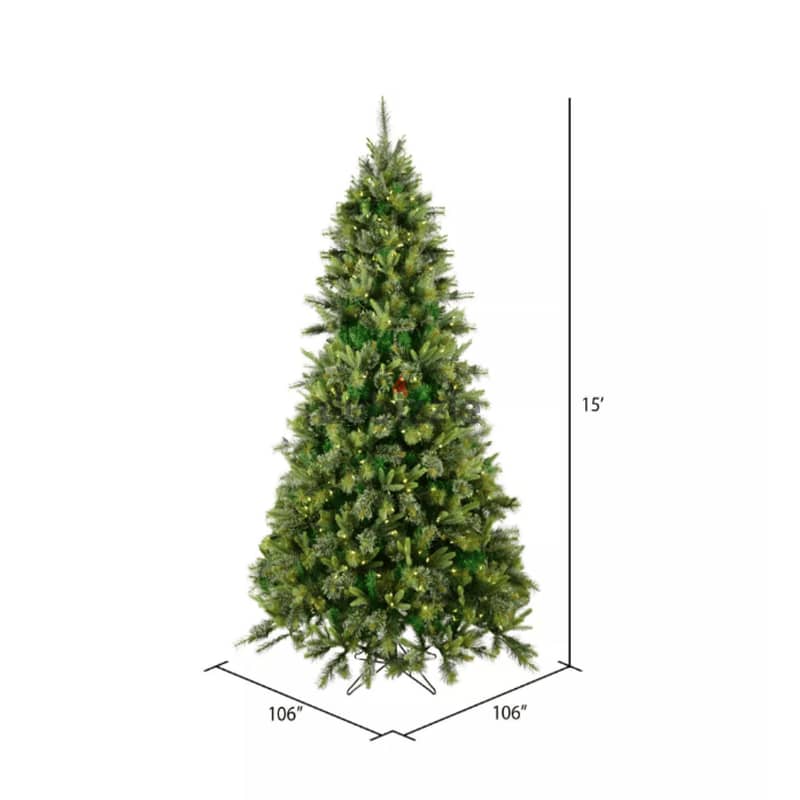 Vickerman Cashmere Pine Artificial Christmas Tree 3