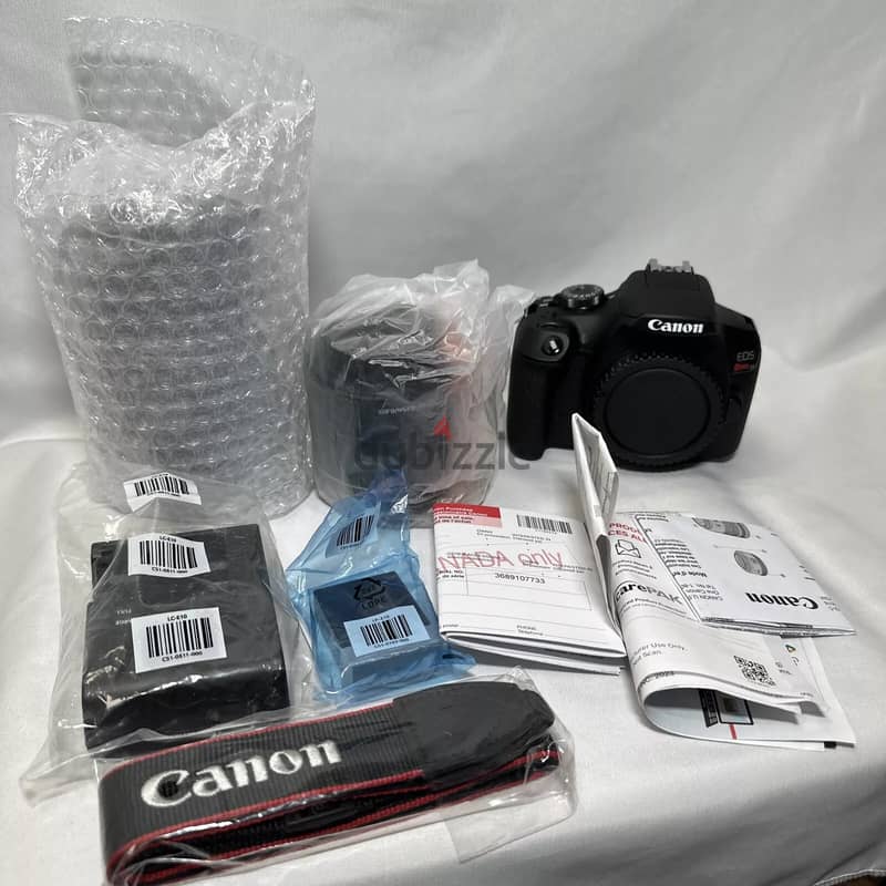 Brand new sealed Canon EOS Rebel T7 DSLR Camera EFS 18-55mm + EF 75-3 0