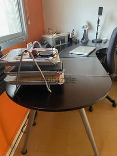 Ikea Corner Office Desk with pull-out keyboard tray! 0