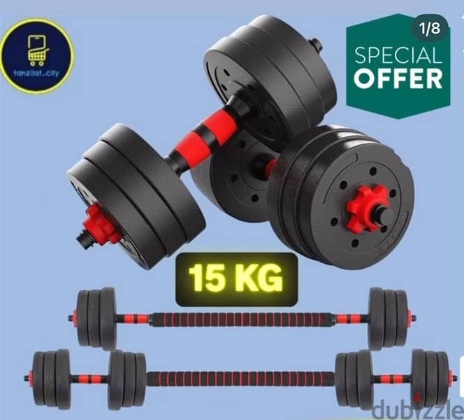 believe it or not 10 kg only new dumbbell red black best quality 10 kd 1