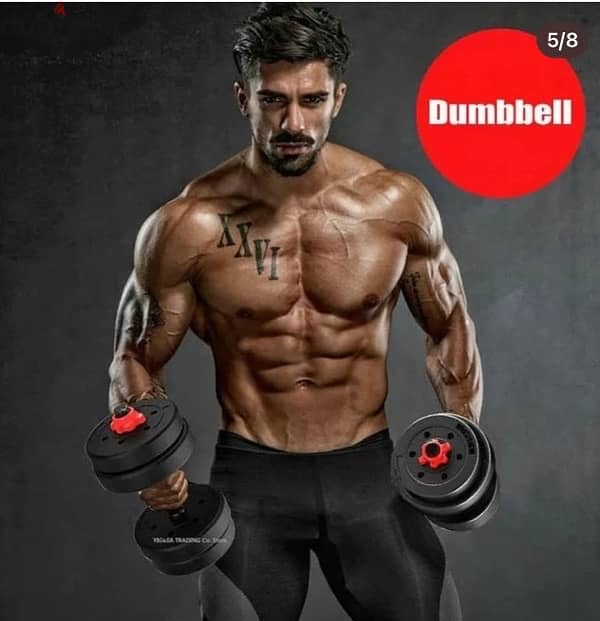 believe it or not 10 kg only new dumbbell red black best quality 10 kd 3