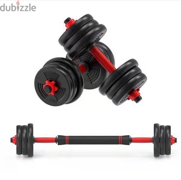 believe it or not 10 kg only new dumbbell red black best quality 10 kd 11