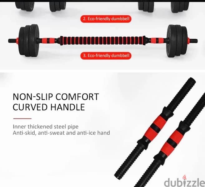 believe it or not 10 kg only new dumbbell red black best quality 10 kd 14