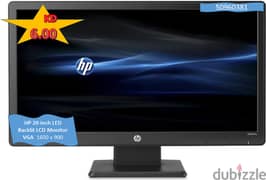 HP 20-inch LED Backlit LCD Monitor VGA  1600 x 900 0