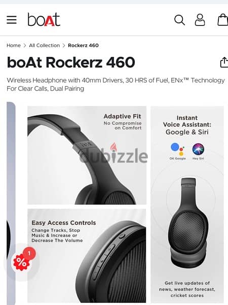 sell boAt Rockerz 460 wireless headphone Excellent condition 3