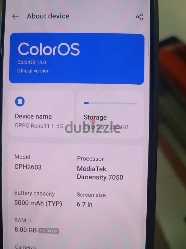 Oppo Reno 11 F 5G ONLY MOBILE LIKE New 5