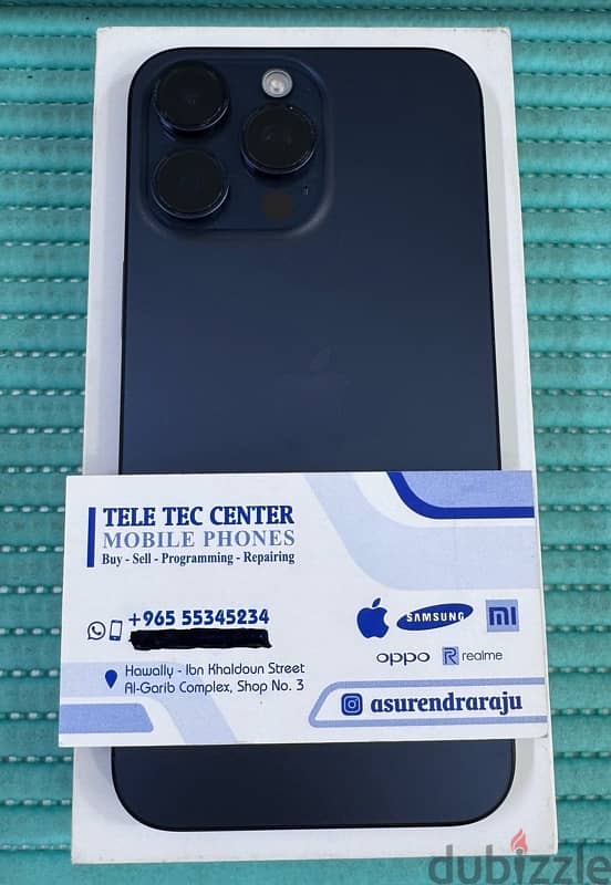 iPhone 15 Pro Max 5G 512 GB Blue titanium Used! 0