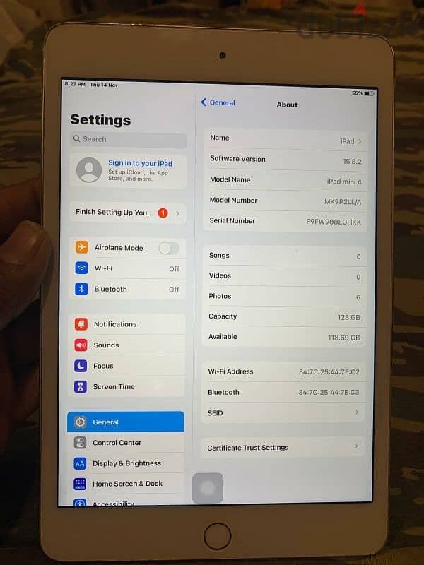 Apple iPad Mini 4 Wi-Fi 128 gb 3