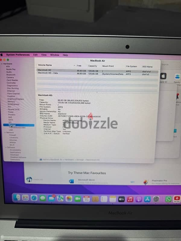 apple macbook air 2017 13inch clean condition with charger 7