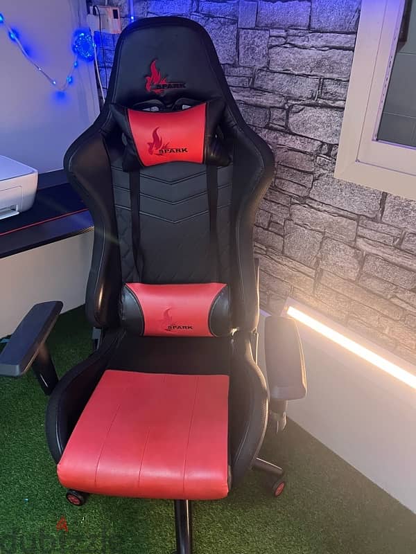 Gaming chair and Table with RGB light and USB 2