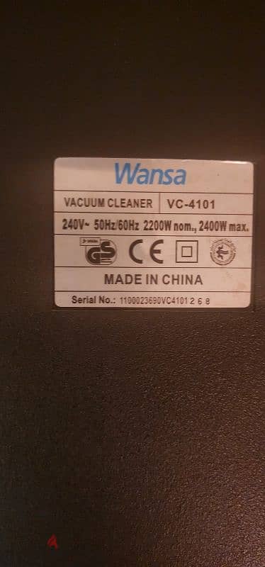 Wansa Vacuum  Cleaner  2200WVACUUM CLEANER 2