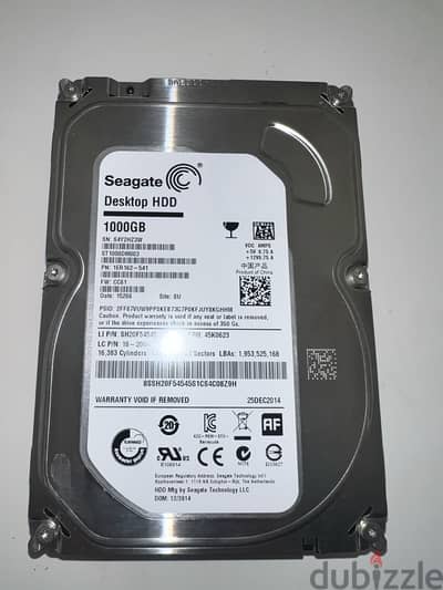 Seagate 1 TB Hard Disk