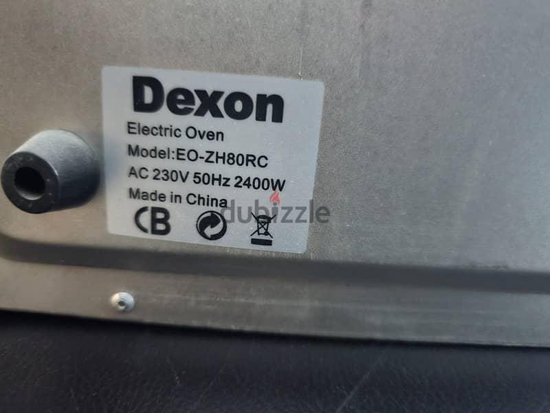 DEXON ELECTRIC OVEN 2400 W -EO-ZH80RC BLACK 3