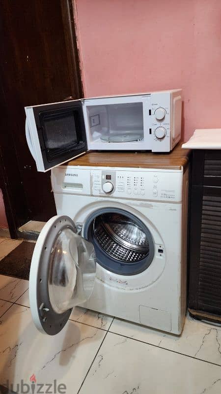 Samsung Washing Machine and Microwave 1