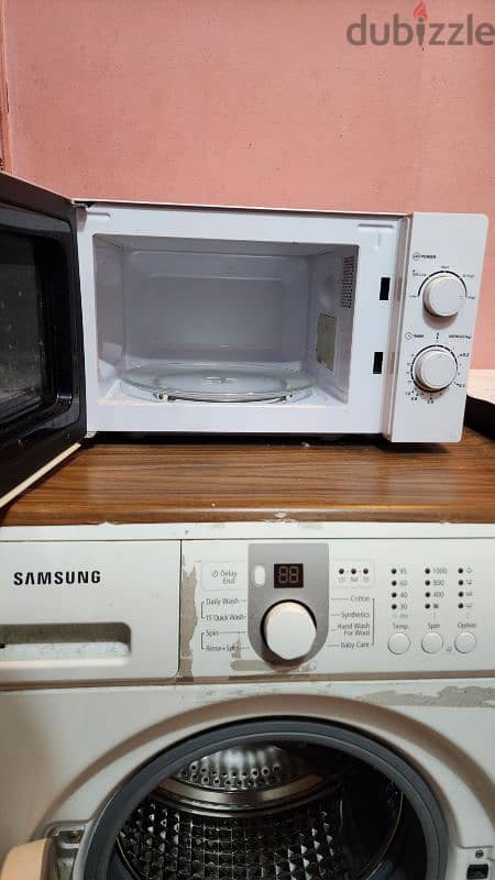 Samsung Washing Machine and Microwave 2