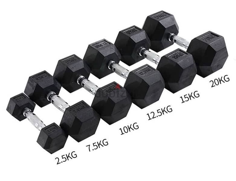 dumbbell pair all weight available starting 6kd new only 9