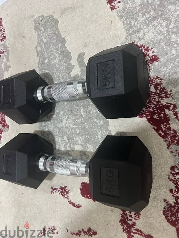 dumbbell pair all weight available starting 6kd new only 12