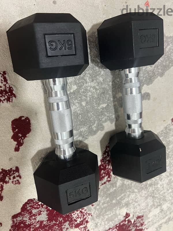 dumbbell pair all weight available starting 6kd new only 15