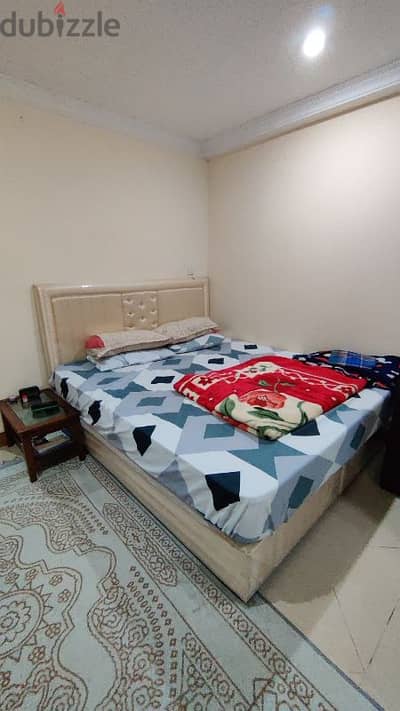 Urgent sale- King size Bed with Mattress in Mangaf