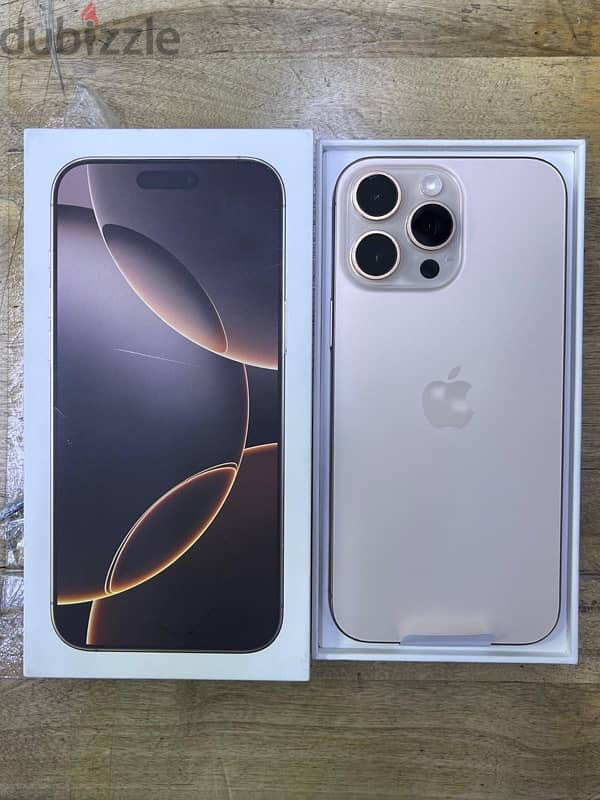 iPhone 16 pro max 256GB desert titanium 0