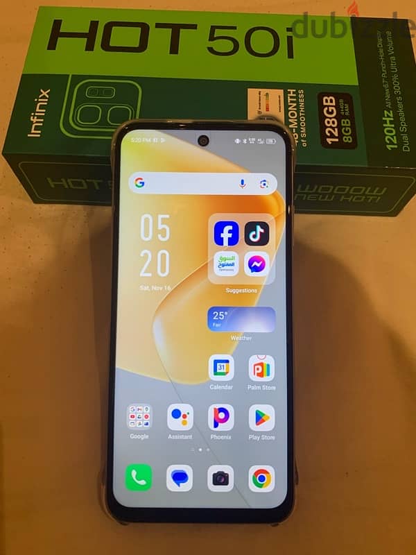 Infinix hot 50i new phone. . 4+4 ram . . 128 Gb storage . . NFC supported 0