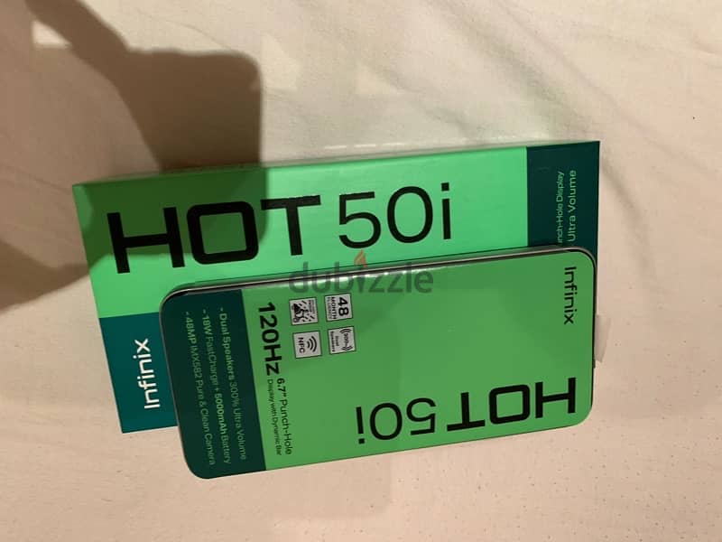 Infinix hot 50i new phone. . 4+4 ram . . 128 Gb storage . . NFC supported 4