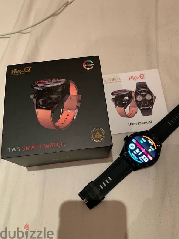 Hie-Q Japan smart watch and air buds . new condition 1