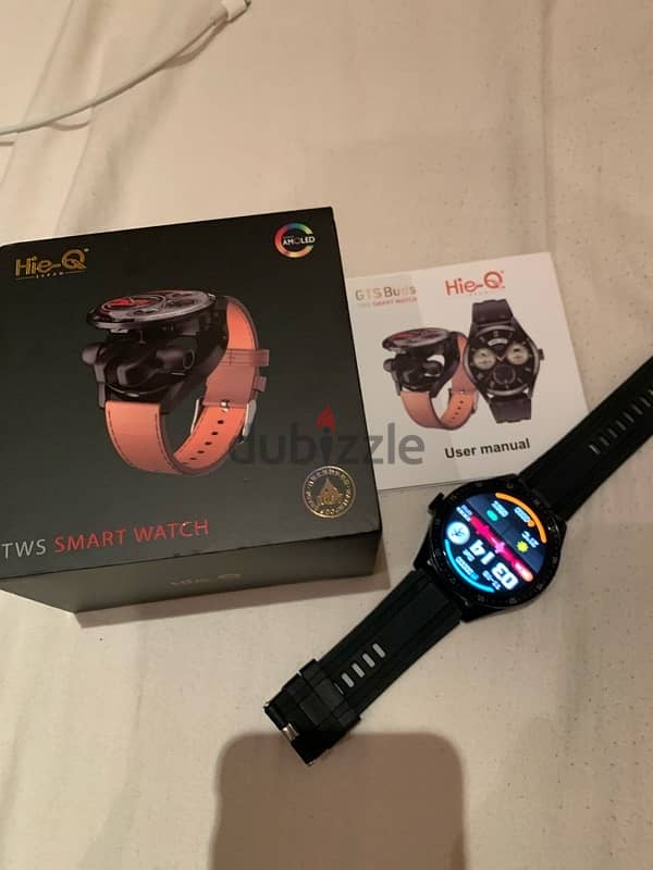 Hie-Q Japan smart watch and air buds . new condition 5