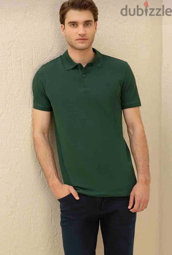 New & unused with Tag, Pierre Cardin Green T-Shirt SIZE L (SLIM FIT) 0