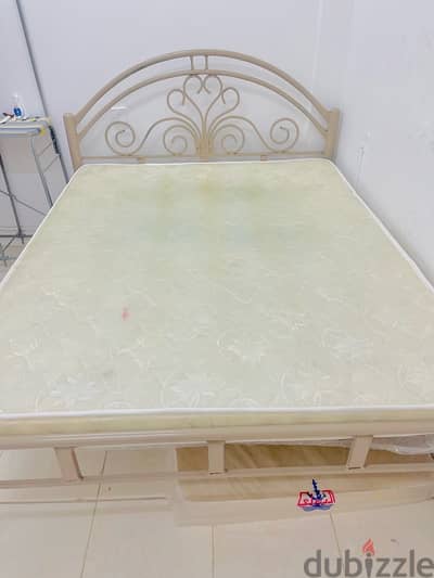 Iron/Metal bed with mattress