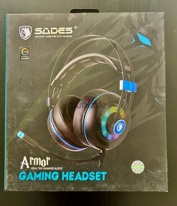 NEW  gaming headset with mic SADES RGB 5