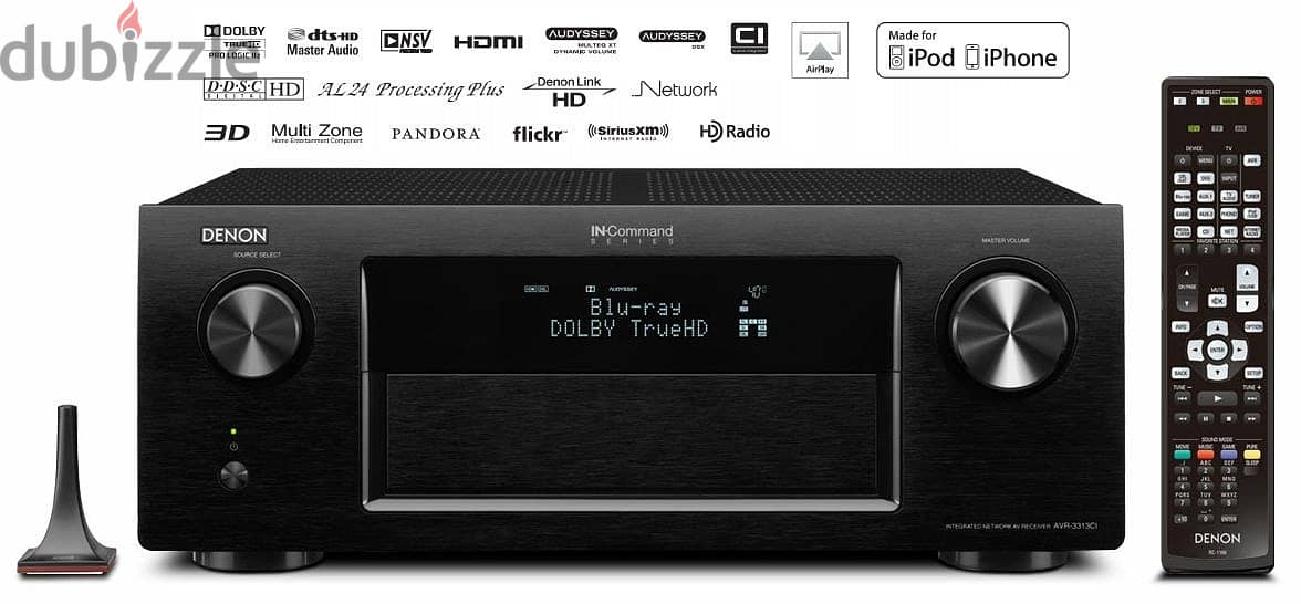 Denon integrated network AV receiver AVR-3313 with remote 5