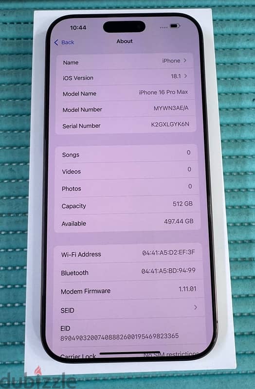 iPhone 16 Pro Max 512 GB Desert titanium  Used ! 6