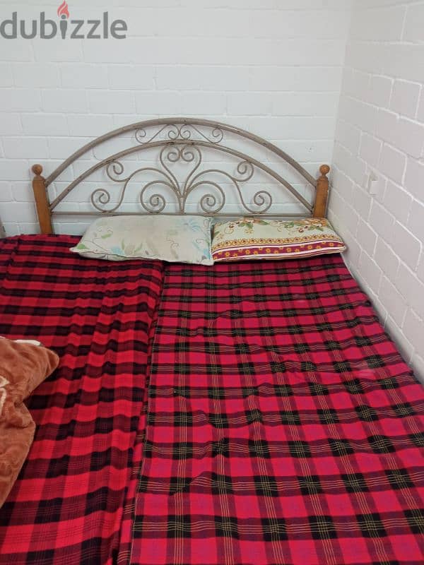 King size bed frame iron bed 0