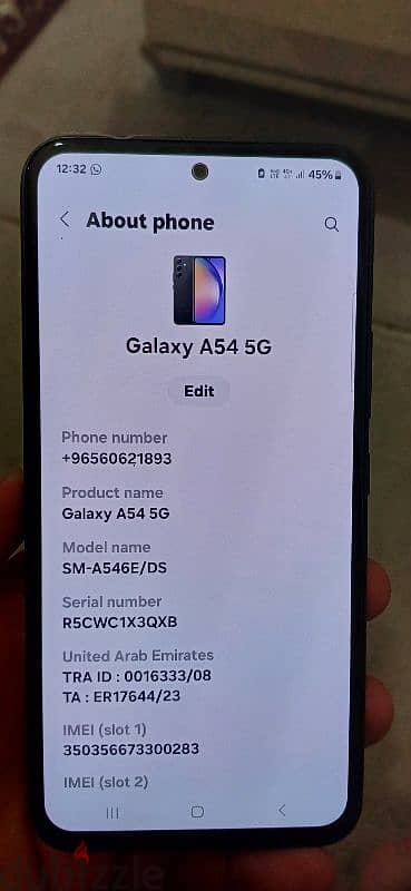 Samsung a54 5g. 8/128 3