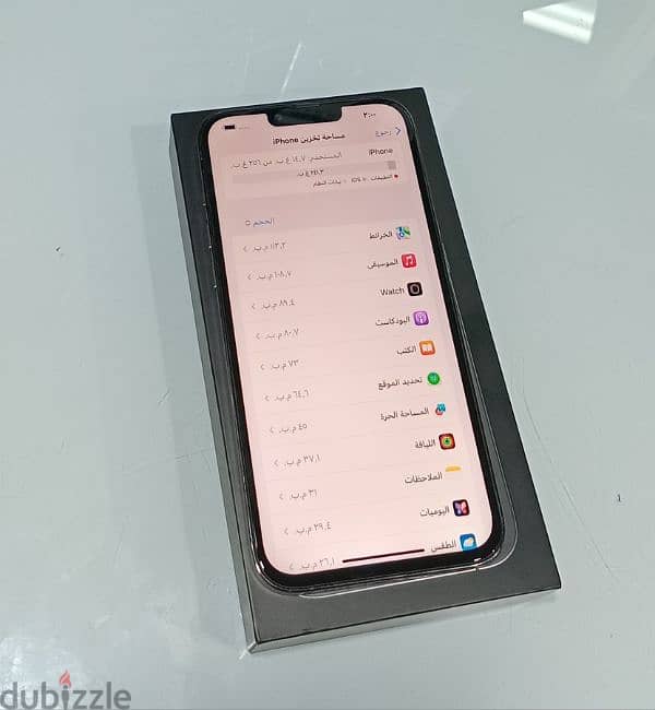 ايفون 13 pro max جيجا 256GB بطاريا 91% 5