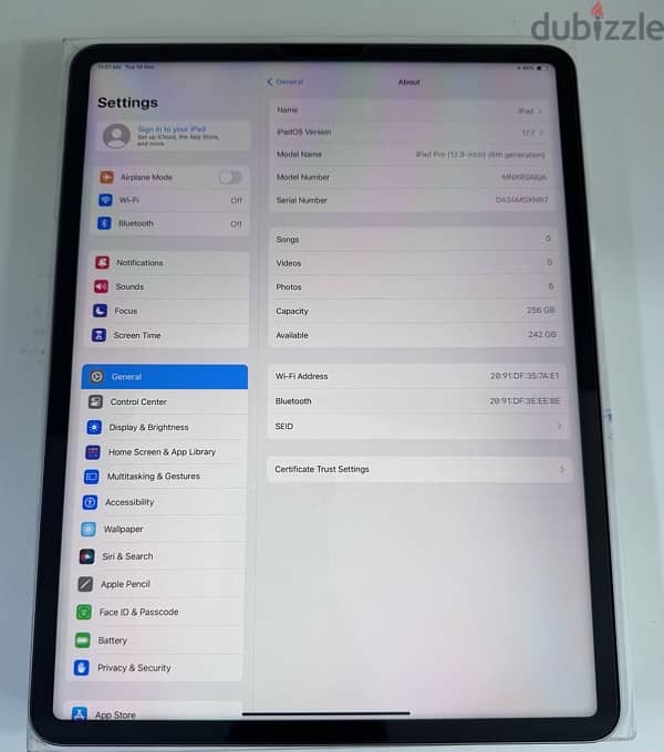 Apple iPad Pro 12.9” M2 256 GB Wifi Space Grey Used ! 6