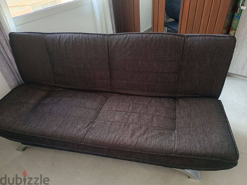 3 seater sofa cum bed . 0