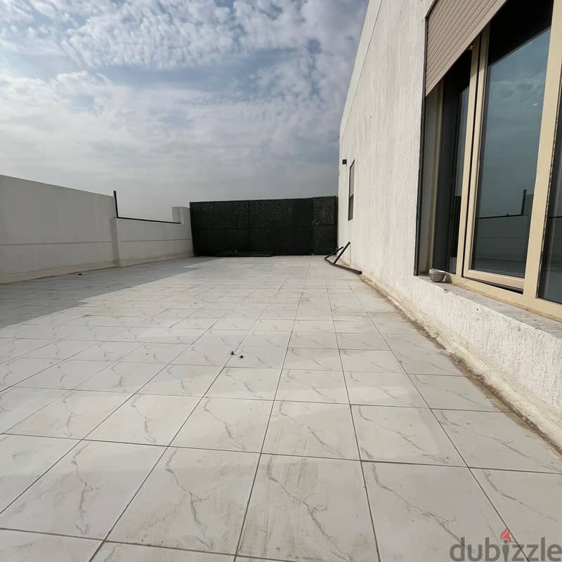 Floor with a roof for rent in Al-Rumaithiya 13