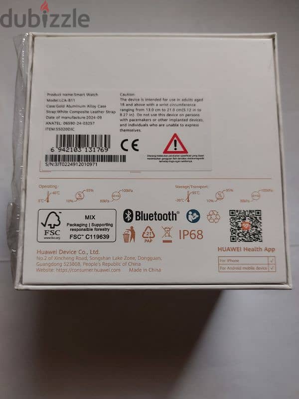 huawei watch D2 , new not used,  open carton for checking only 1