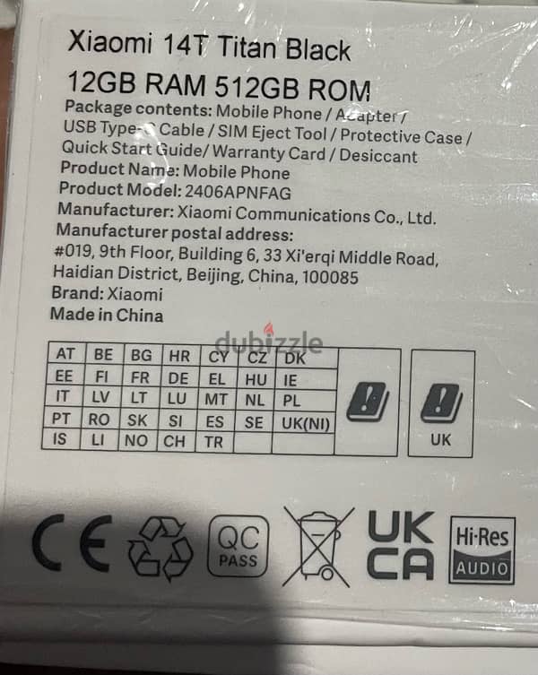 Xiaomi 14T 512 gb ram 12+12 3