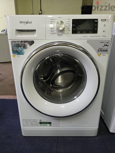 whirlpool 10kg steam fresh care washing machine for sale